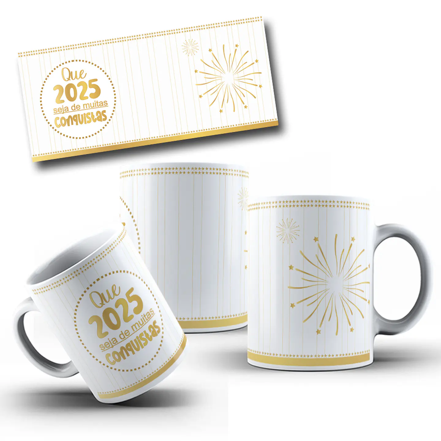 24 Artes Caneca E Camisa Ano Novo Arquivo Arquivo em Png 7