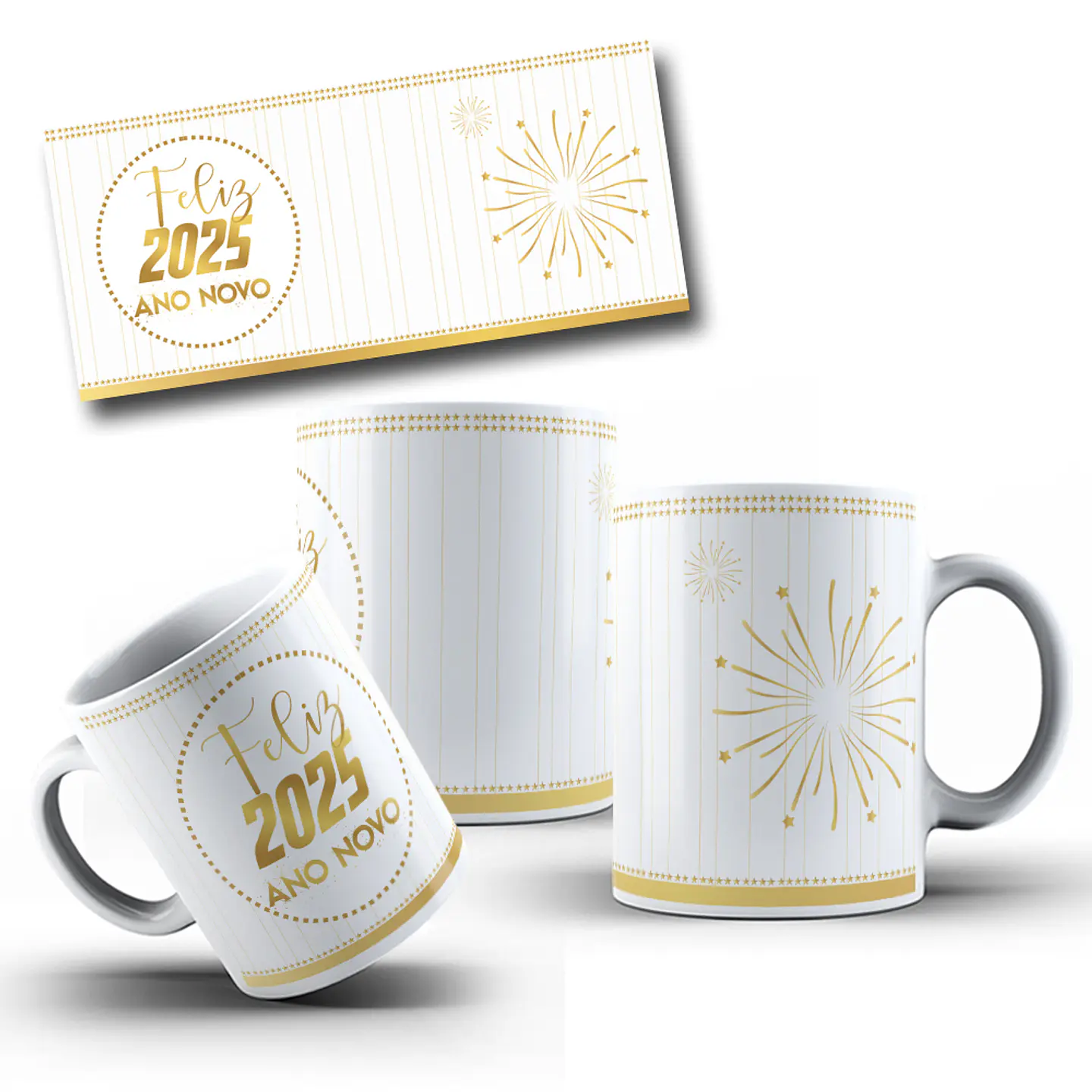 24 Artes Caneca E Camisa Ano Novo Arquivo Arquivo em Png 8