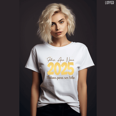 21 Artes Camisa Ano Novo 2025 Arquivo Editável