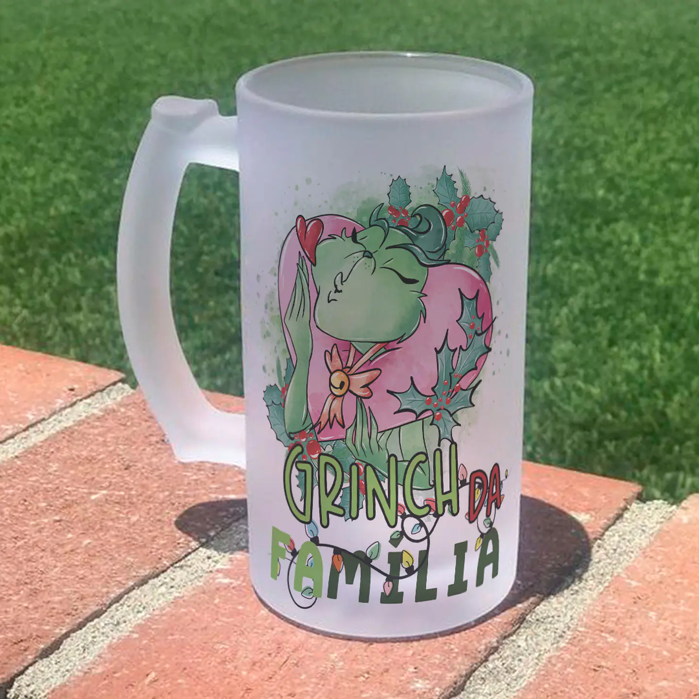 16 Artes para Copo Chopp Grinch Natal Arquivo Editavel  2