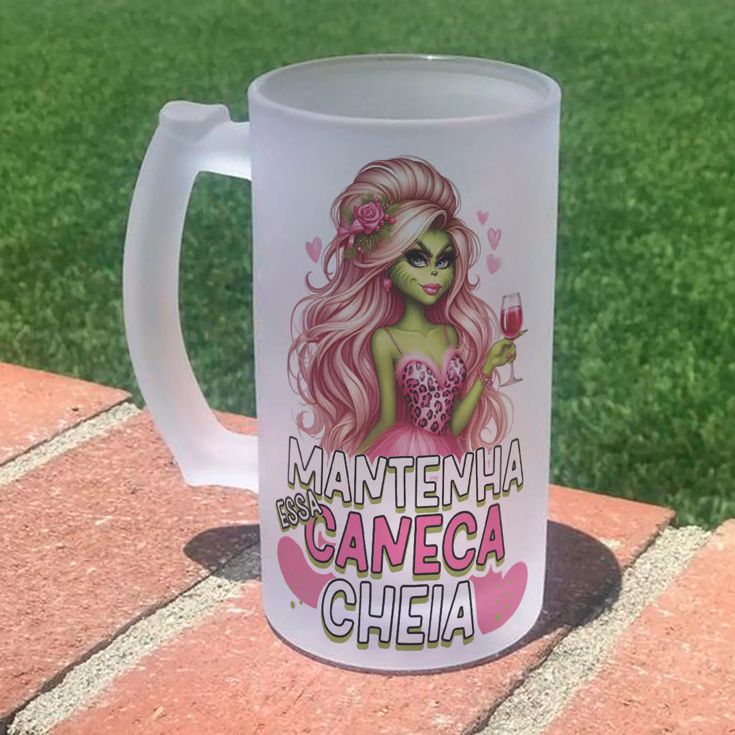 16 Artes para Copo Chopp Grinch Natal Arquivo Editavel  3