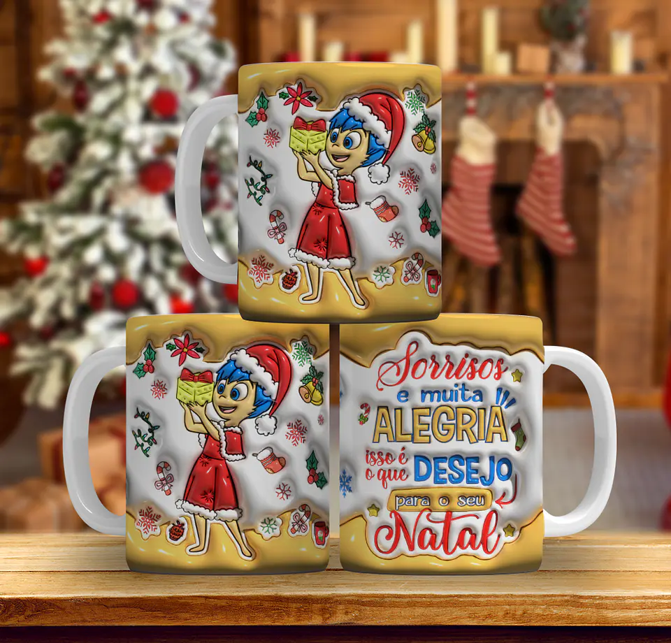 9 Artes Caneca Natal Divertidamente Arquivo em Jpg 4