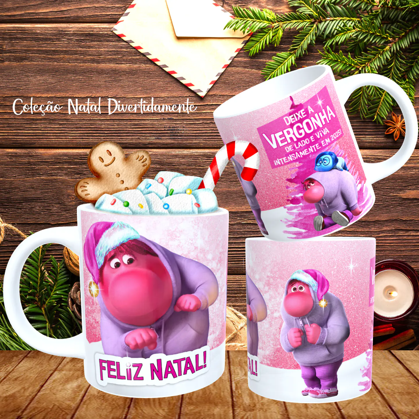9 Artes Caneca Natal Divertidamente Arquivo Editavel 8