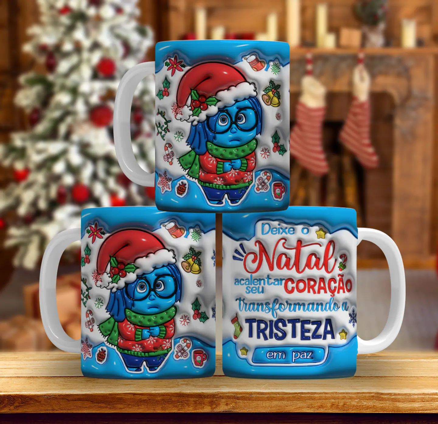 9 Artes Caneca Natal Divertidamente Arquivo em Jpg 6