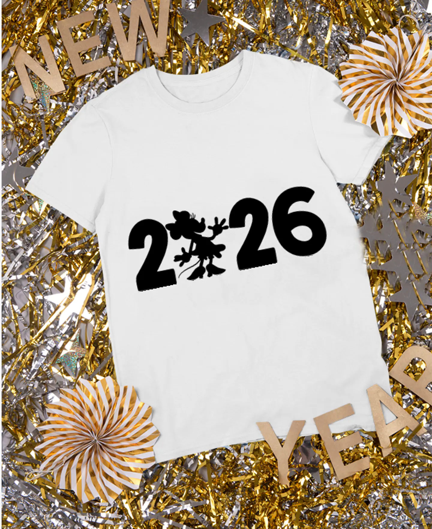 20 Artes para Camisa Disney Mickey e Minnie Ano Novo 2026 Arquivo Editavel 7