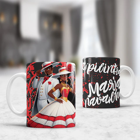 7 Artes para Caneca Casal Exú Arquivo em Jpg