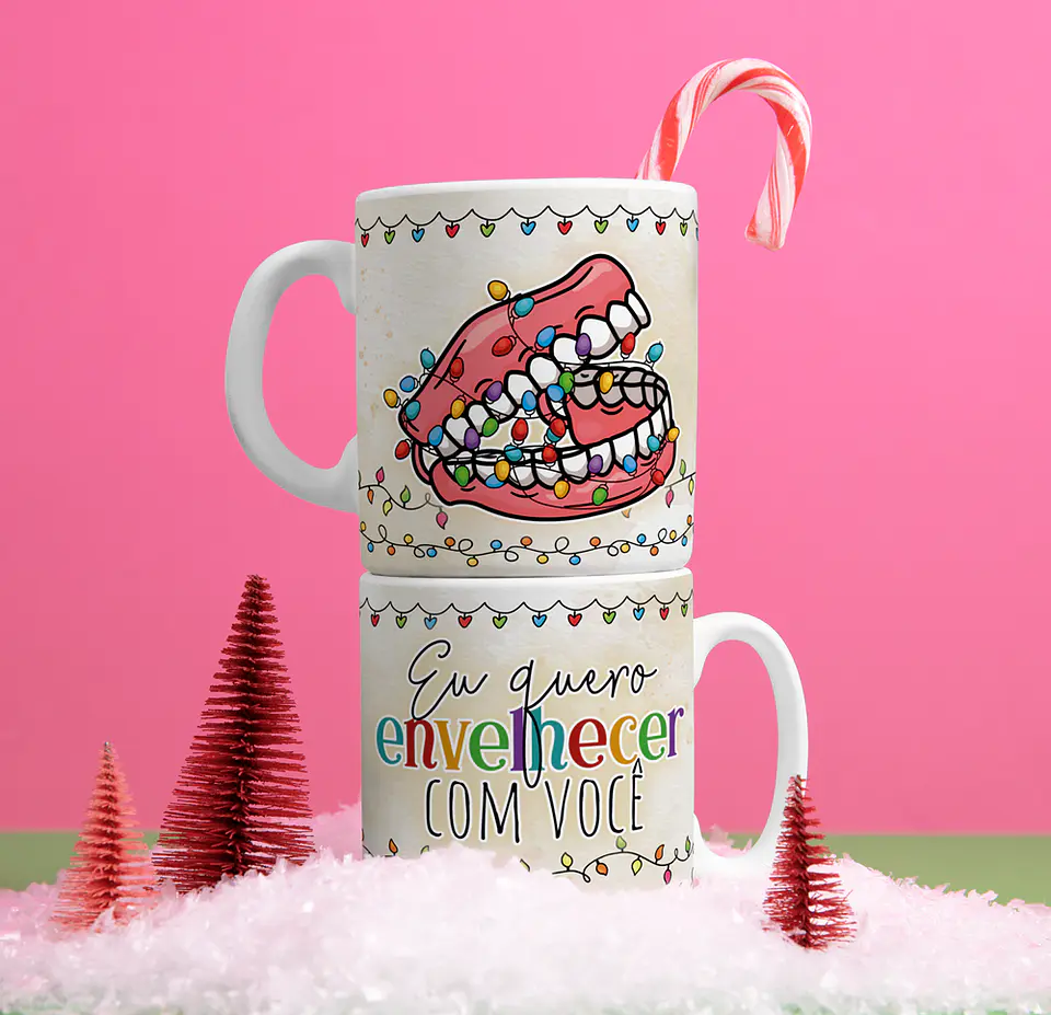 7 Artes para Caneca Envelhecer Junto Arquivo em Png 2