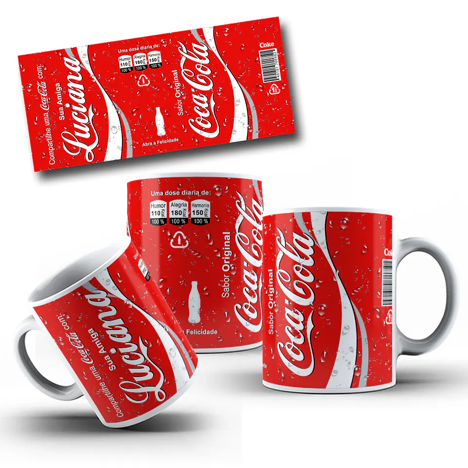 8 Artes para Caneca Refrigerante Arquivo Editável Photoshop 4
