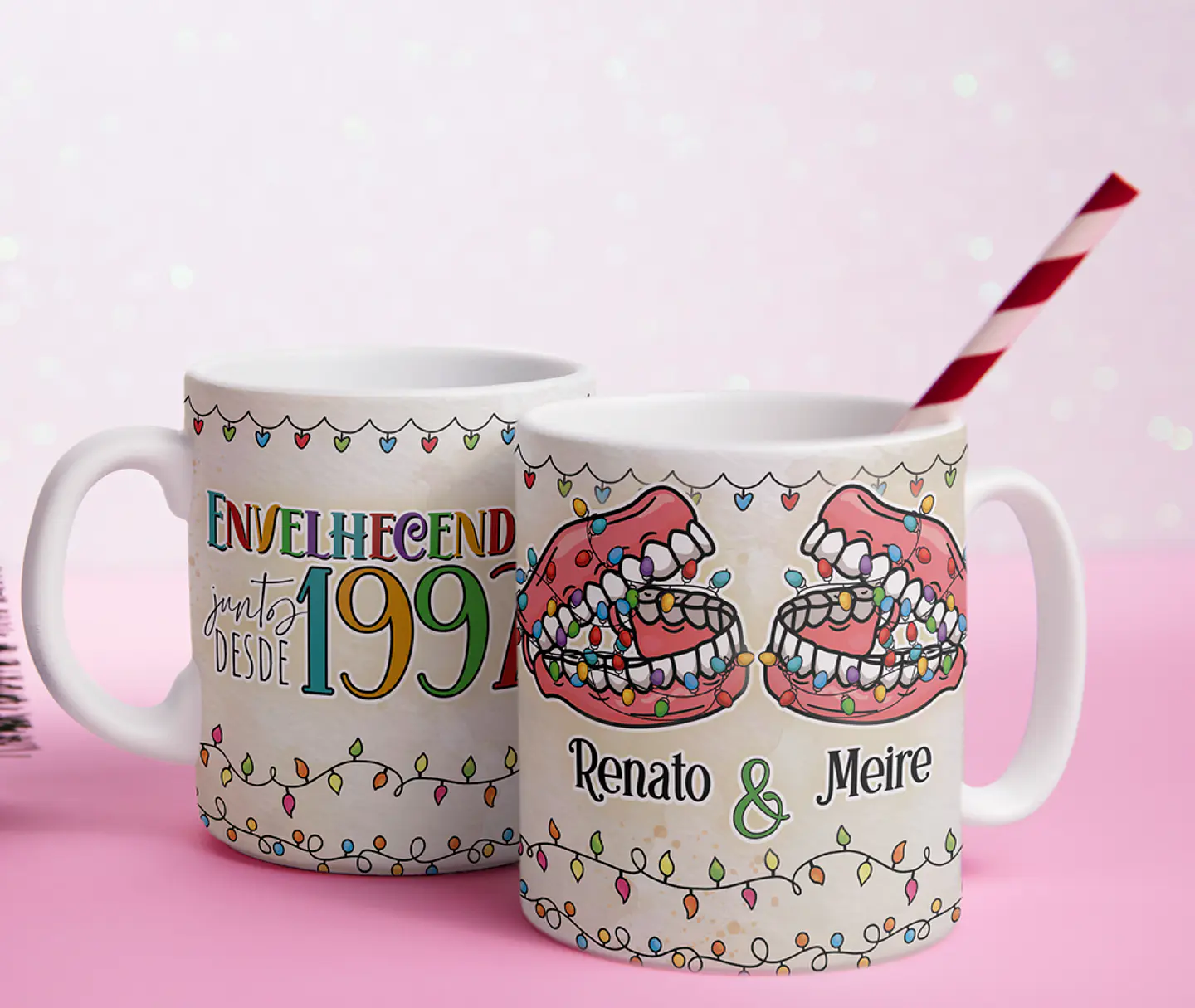 7 Artes para Caneca Envelhecer Junto Arquivo em Png 4