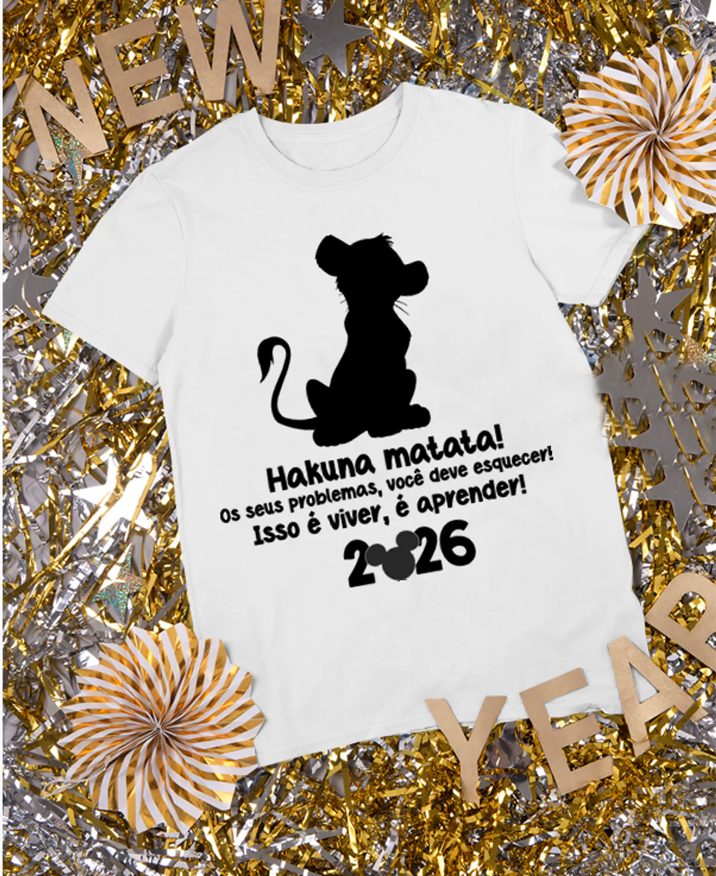 20 Artes para Camisa Disney Mickey e Minnie Ano Novo 2026 Arquivo Editavel 12