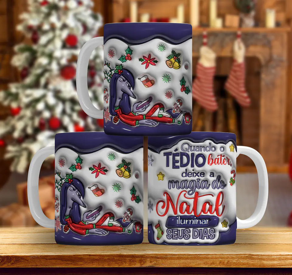 9 Artes Caneca Natal Divertidamente Arquivo em Jpg 9