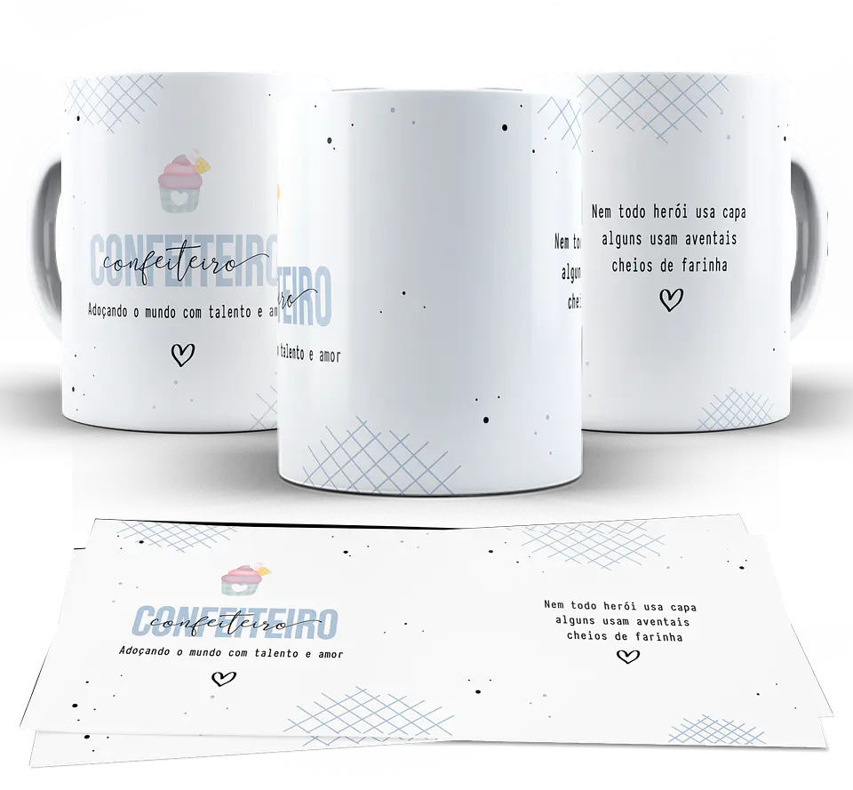 10 Artes para Caneca Profissões Arquivo em Png   3