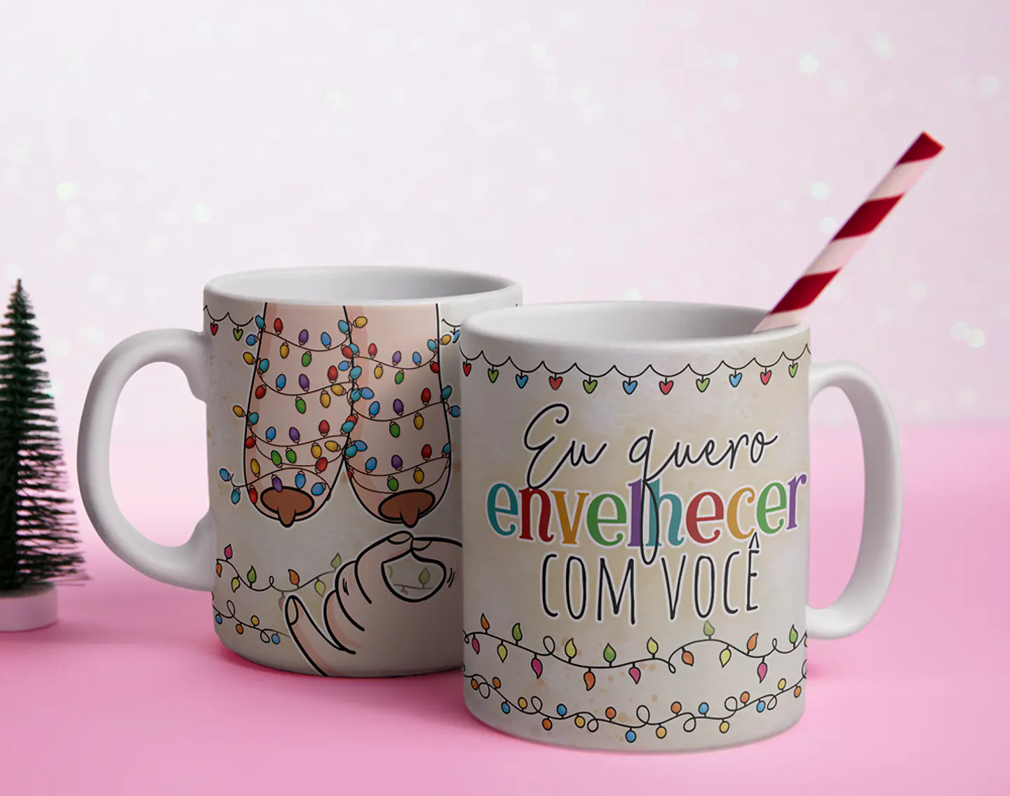 7 Artes para Caneca Envelhecer Junto Arquivo em Png 5