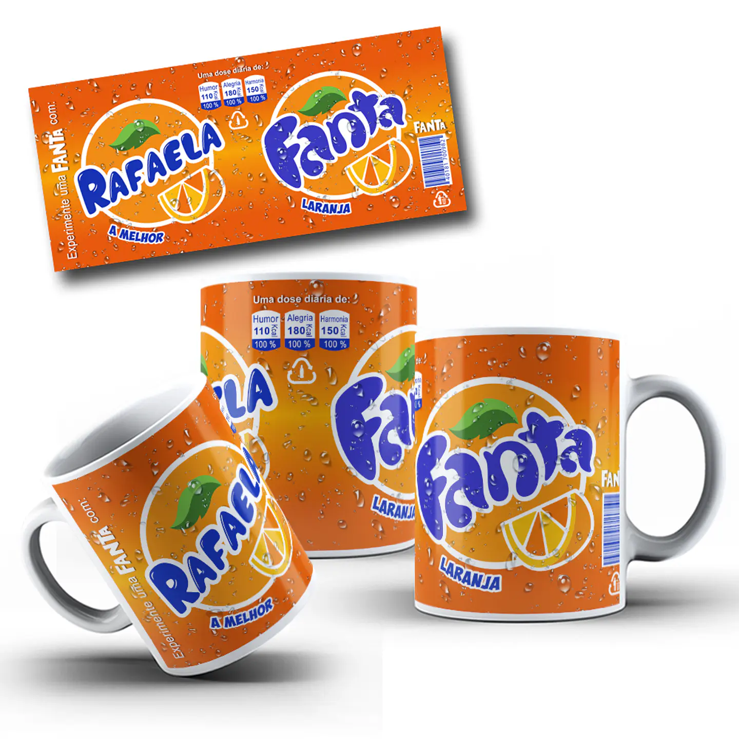 8 Artes para Caneca Refrigerante Arquivo Editável Photoshop 6