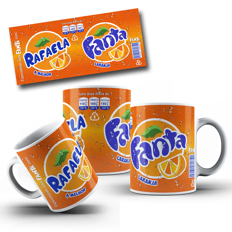 8 Artes para Caneca Refrigerante Arquivo Editável Photoshop 6