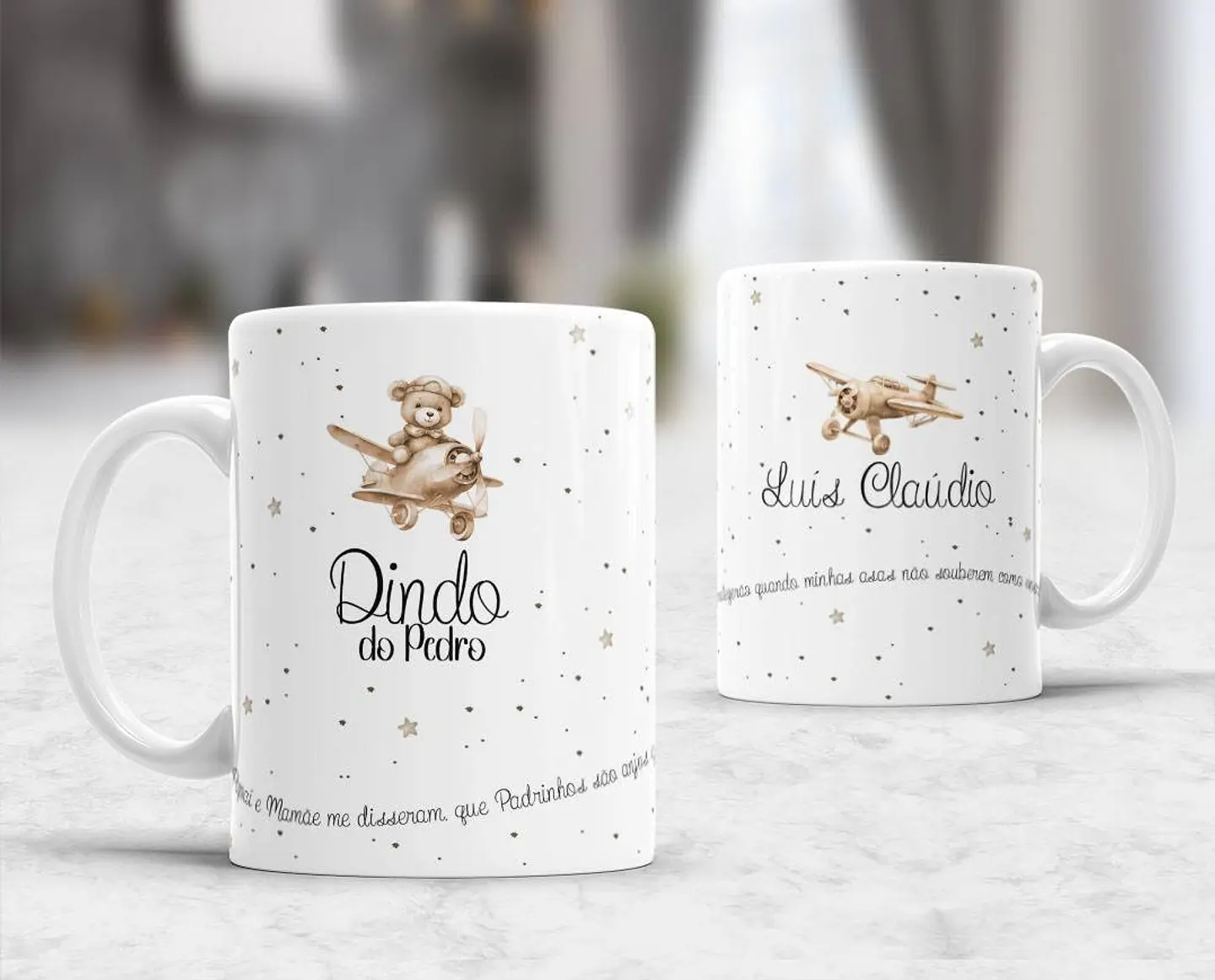 10 Artes para Caneca Convites Dindos Padrinhos Arquivo Editável 9