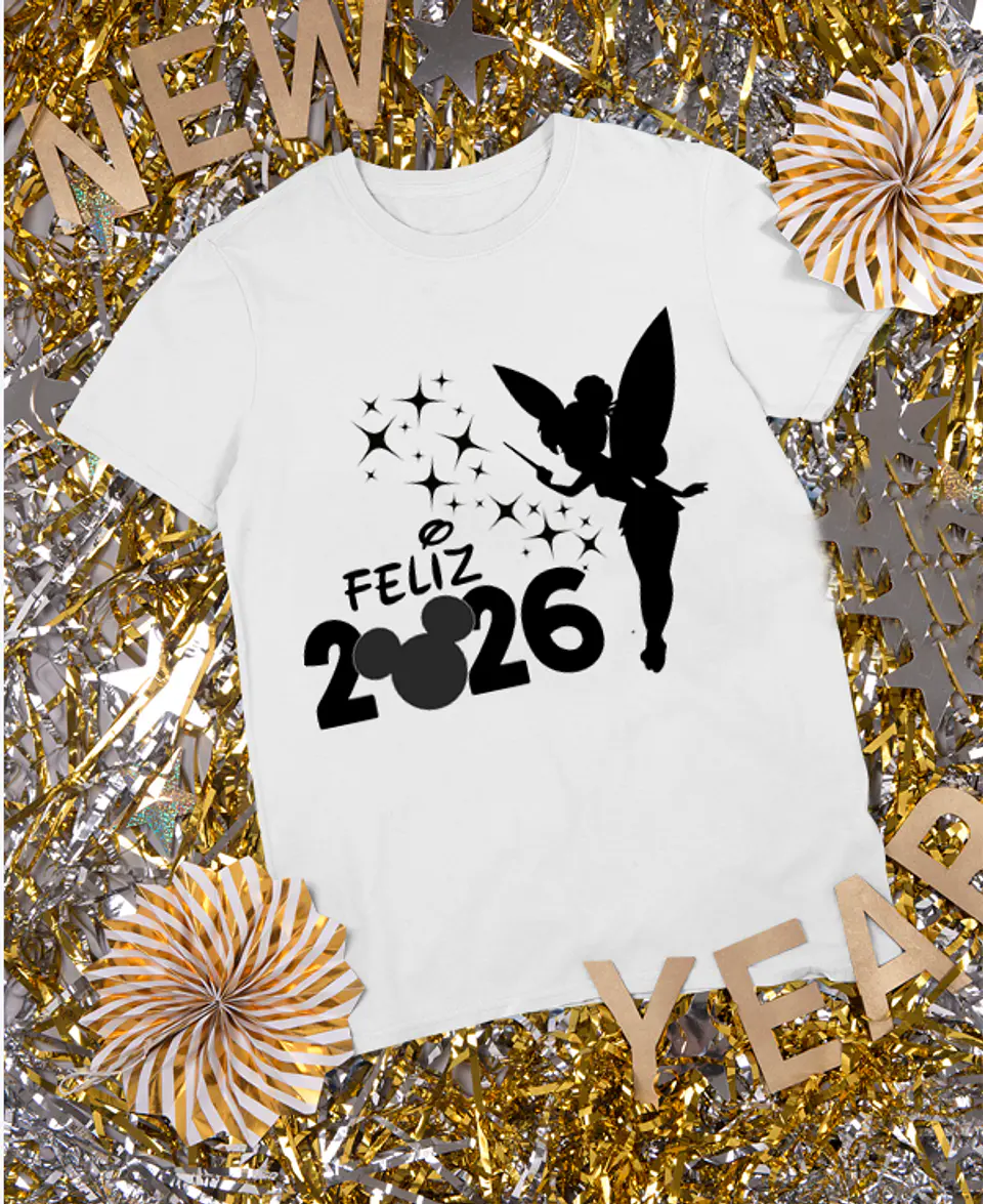 20 Artes para Camisa Disney Mickey e Minnie Ano Novo 2026 Arquivo Editavel 14