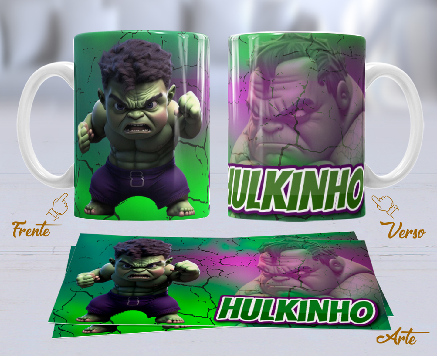 10 Artes para Caneca Personagens Cute Arquivo Editável 4