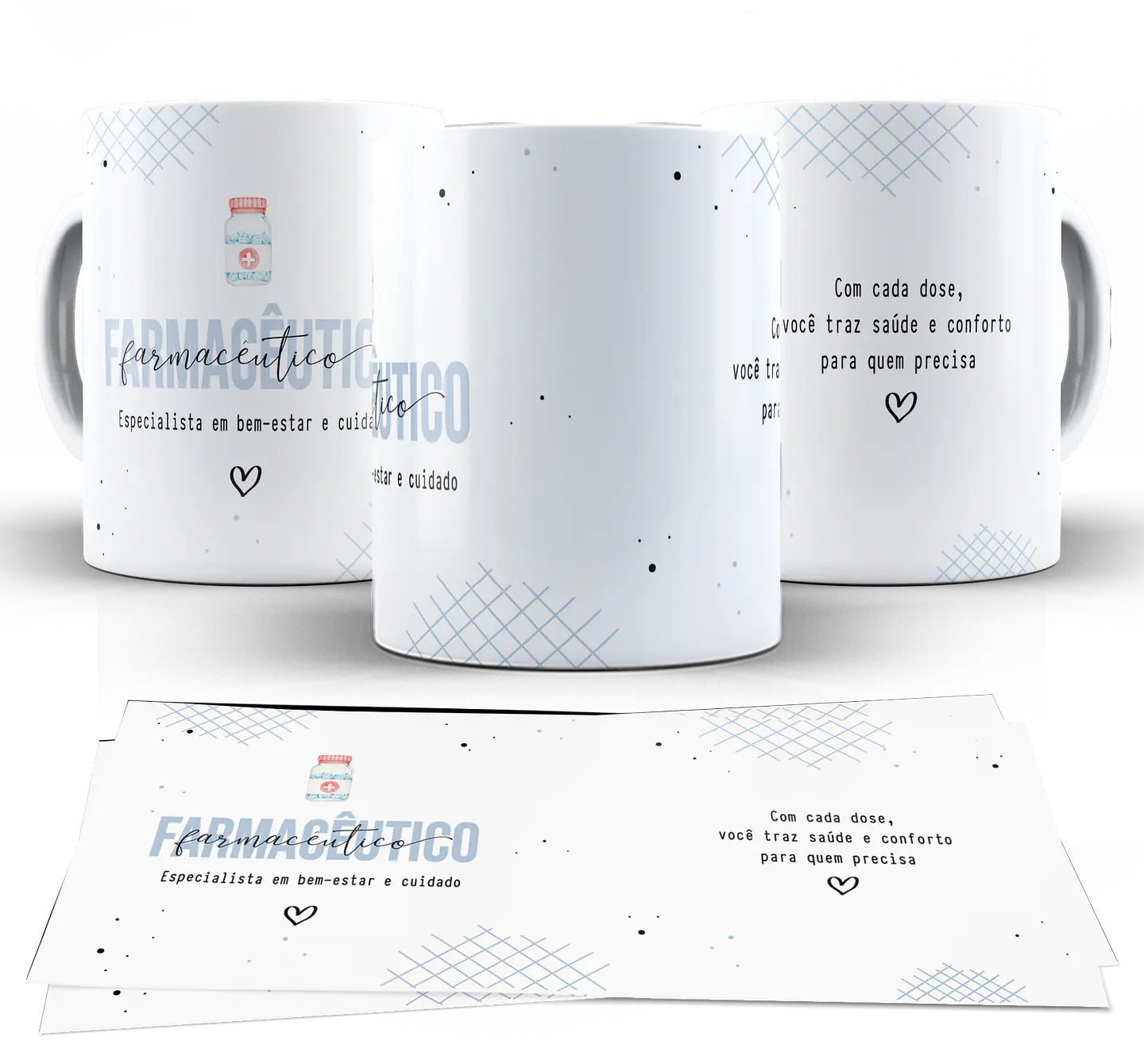 10 Artes para Caneca Profissões Arquivo em Png   6