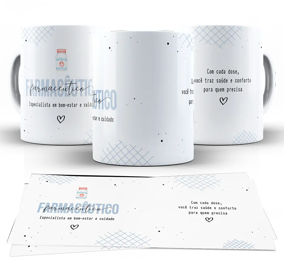 10 Artes para Caneca Profissões Arquivo em Png   6