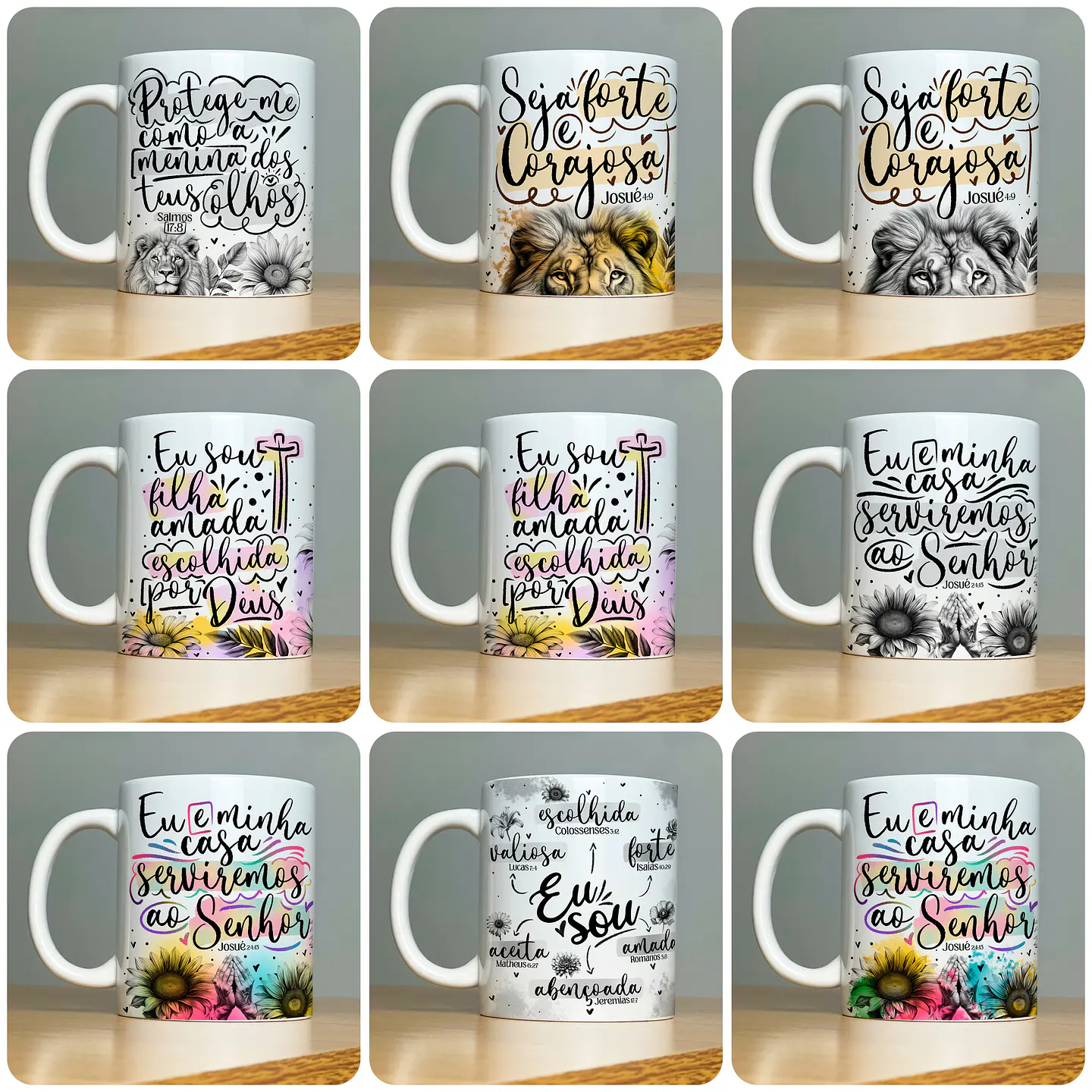 22 Artes para Caneca Frases Religiosas Palavra Arquivo em Jpg 6