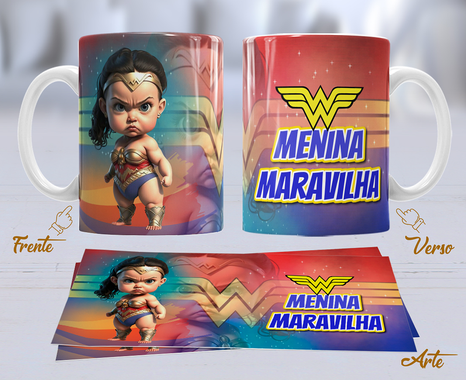 10 Artes para Caneca Personagens Cute Arquivo Editável 6