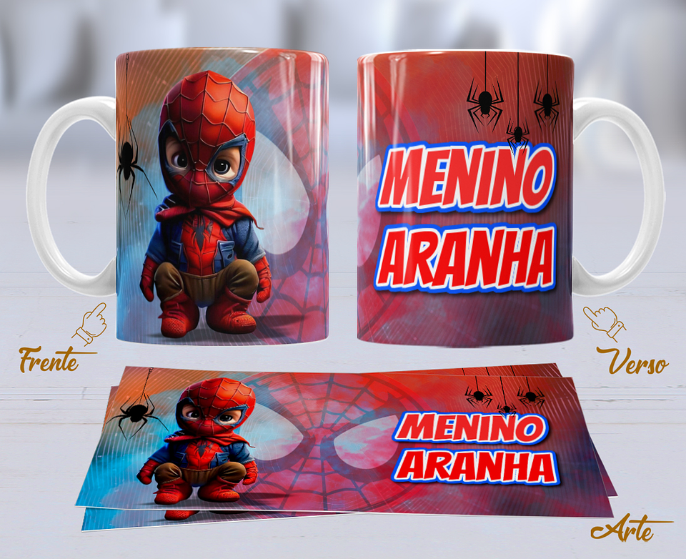 10 Artes para Caneca Personagens Cute Arquivo Editável 7