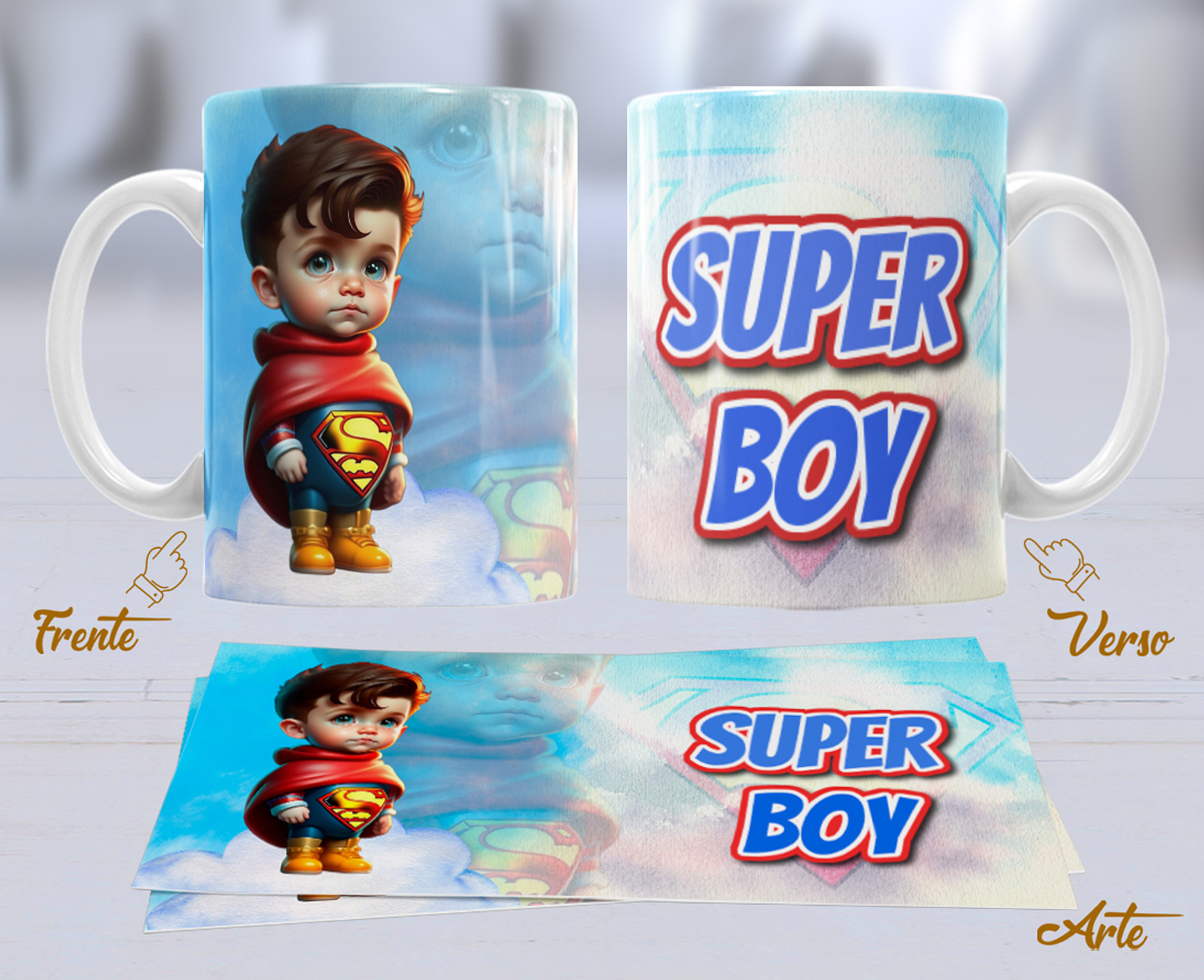 10 Artes para Caneca Personagens Cute Arquivo Editável 8