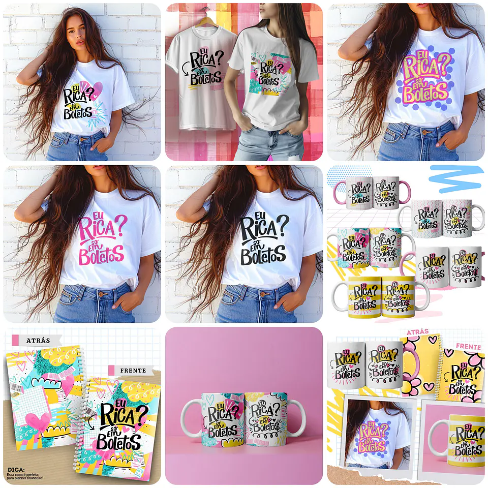 Artes para Caneca Camisa e Almofada Arquivo em Jpg 1