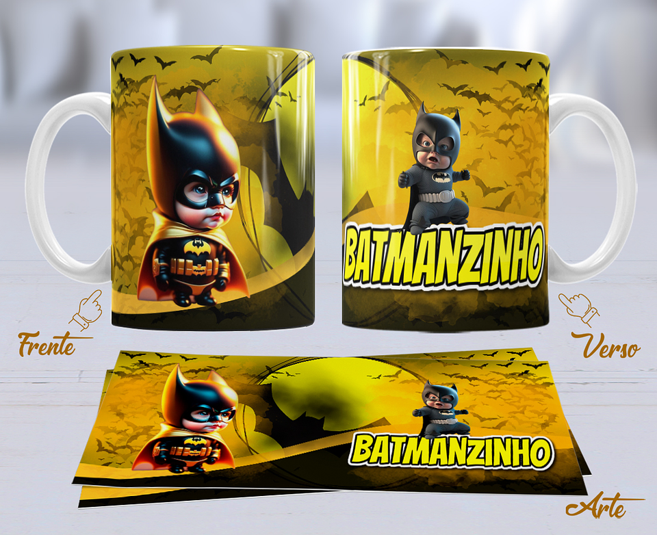 10 Artes para Caneca Personagens Cute Arquivo Editável 10