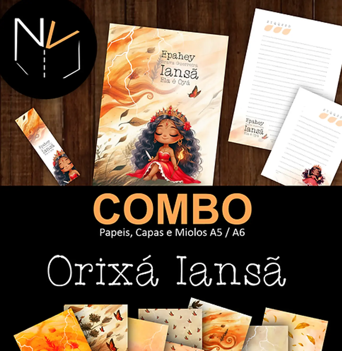 Combo Arquivos para encadernação Orixás e Outros em Pdf 8