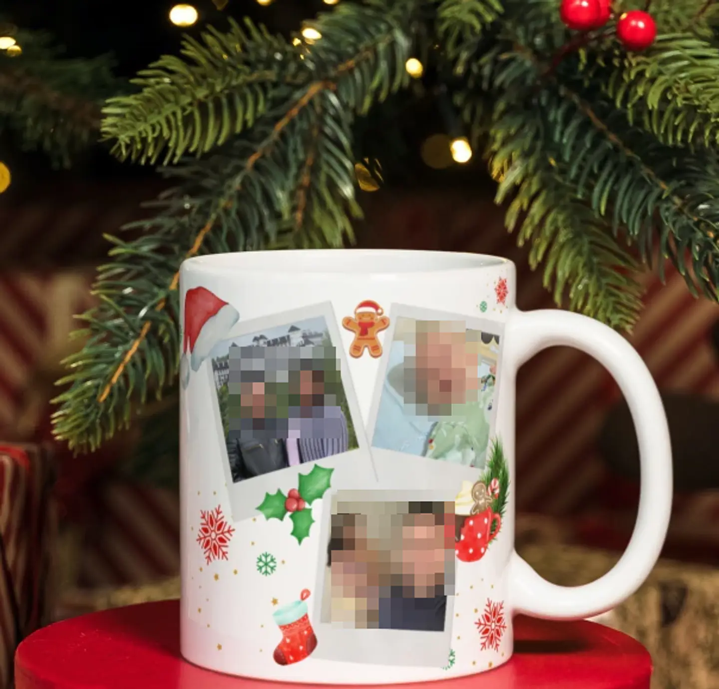 Arte Caneca Natal é amor Arquivo Editável 2