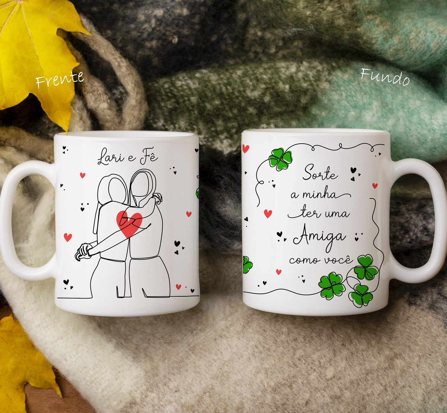 16 Artes para Caneca Amizade Minimalista Arquivo em Jpg 1