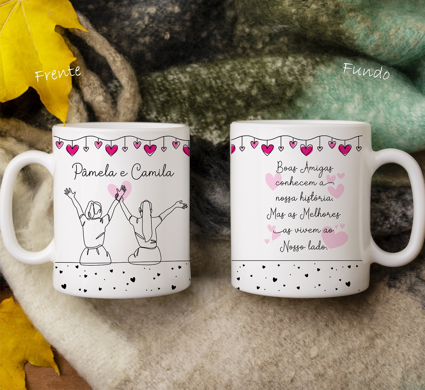 16 Artes para Caneca Amizade Minimalista Arquivo em Jpg 2