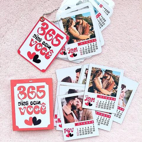 Arquivo Calendário 365 Polaroide Dia dos Namorados em Pdf