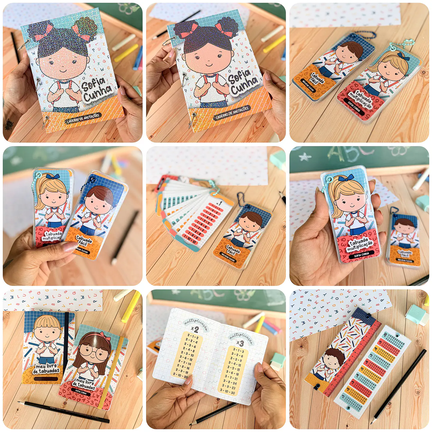 Arquivo Volta as Aulas Caderno, Chaveiro, Etiquetas, Livrinho Mascotinhos em Jpg 1