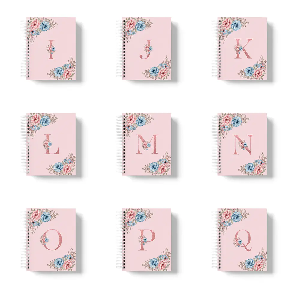 Arquivos Capas Alfabeto Floral em Png 2