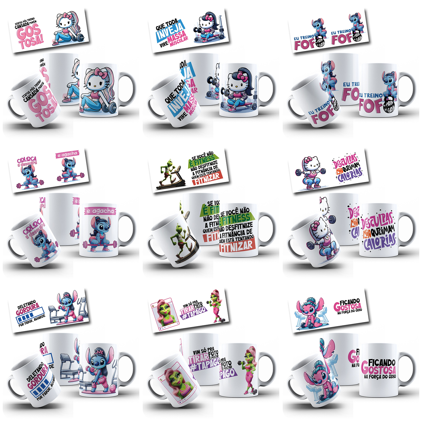 49 Artes para Caneca Academia Divertida Arquivo em Jpg 4