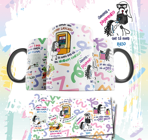 Arte Caneca Pobre Lascado Saio mais não tenho um real, minha situação não ta legal Arquivo em Jpg