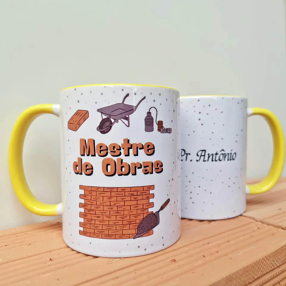 Artes para Caneca Profissão Mestre de Obras Arquivo em Jpg  1