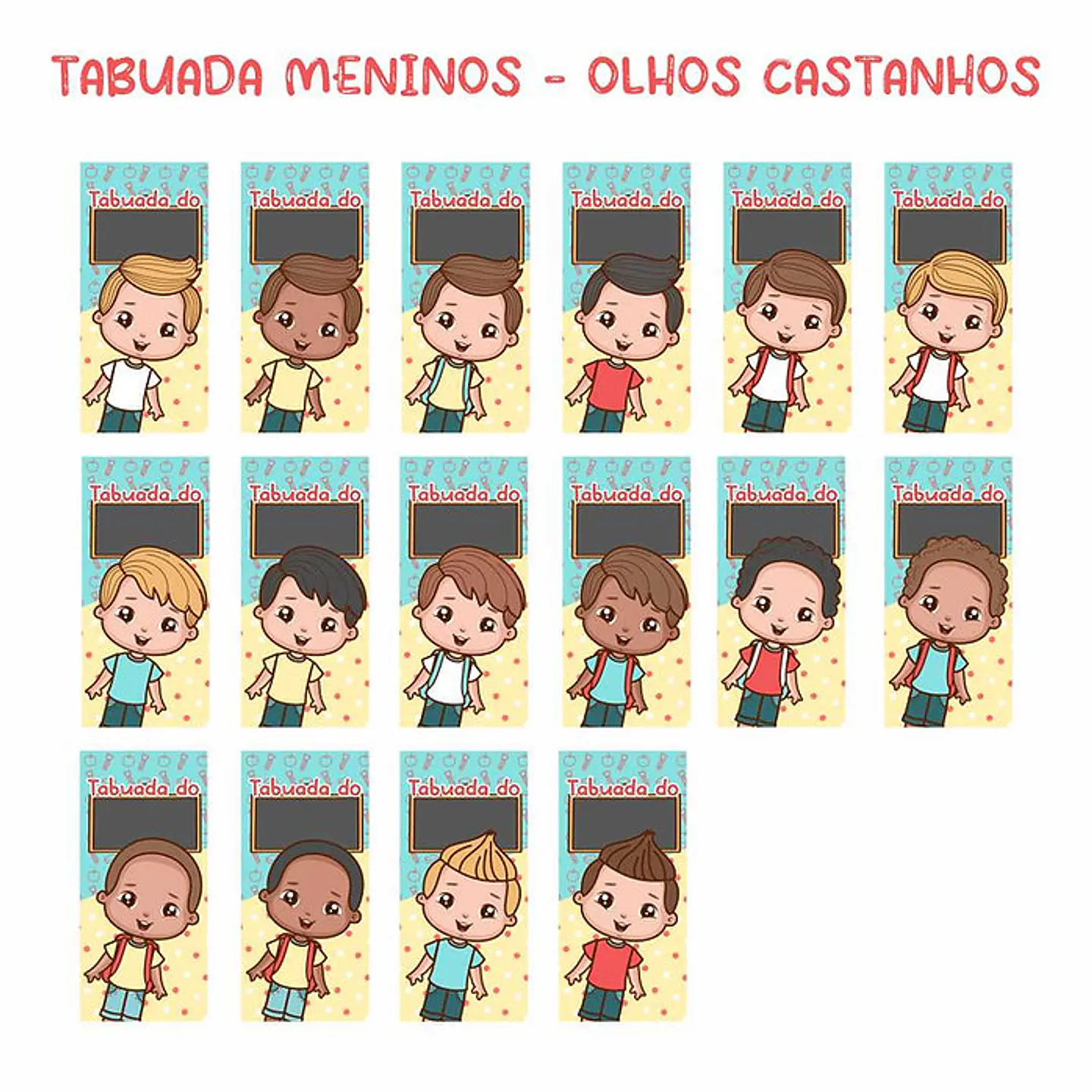 Arquivo Tabuada Personalizada Volta as Aulas em Jpg 7