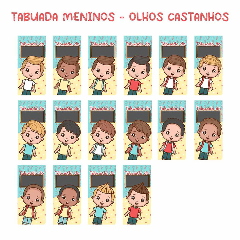 Arquivo Tabuada Personalizada Volta as Aulas em Jpg 7