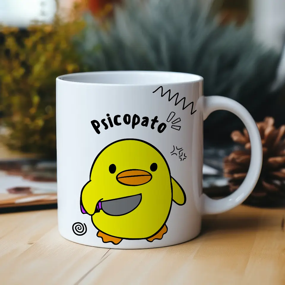 Artes para Caneca Me irrita pato ver Pisicopato Arquivo em Jpg 2