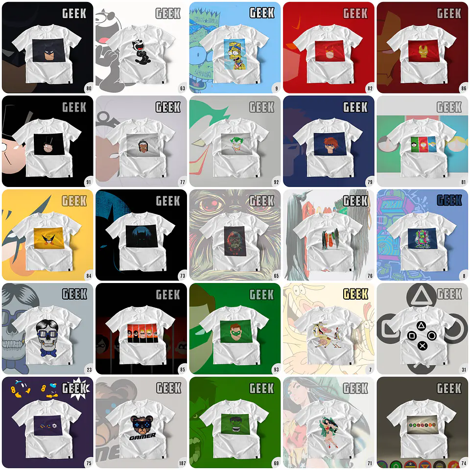 1500 Artes para Camisa Geek Desenhos Arquivo em Png 14