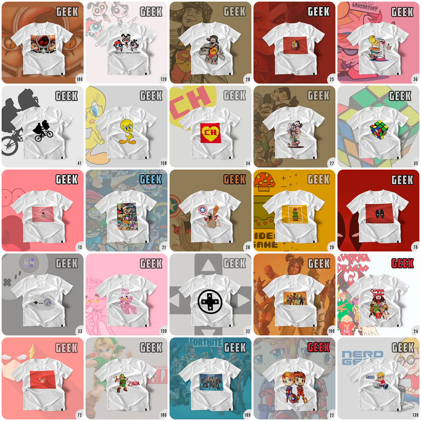 1500 Artes para Camisa Geek Desenhos Arquivo em Png 16