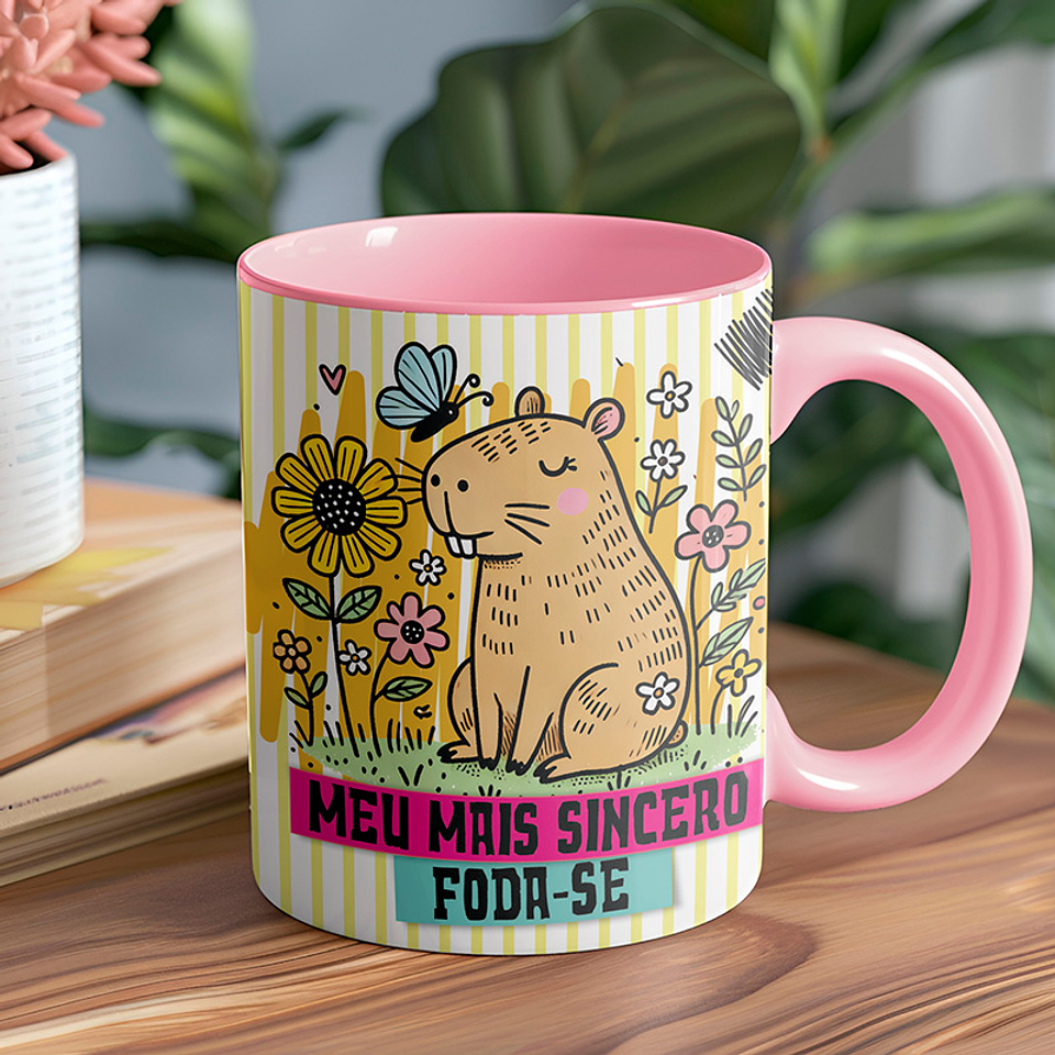 5 Artes para Caneca Capivara Arquivo Editável 4