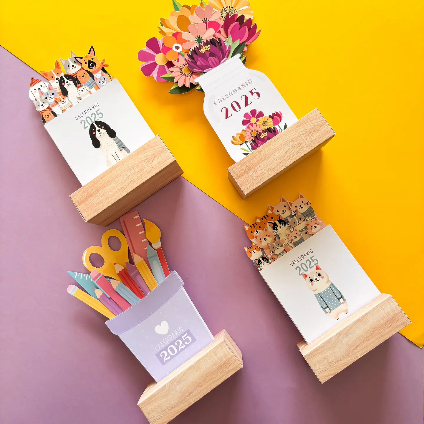 Arquivo Calendário de Mesa 2025 Sublimação Baixar Grátis  4