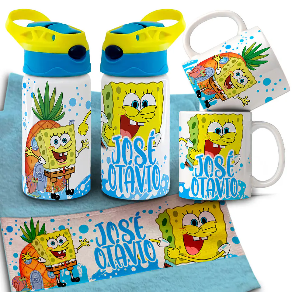 Arquivo para Personalização Volta as Aulas Garrafinha Toalhinha e Caneca Arquivo Editável 20