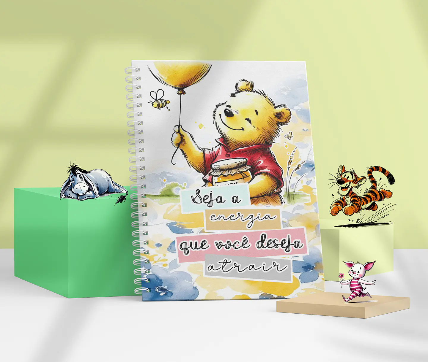 6 Artes para Caneca Ursinho Pooh Arquivo Editável 1