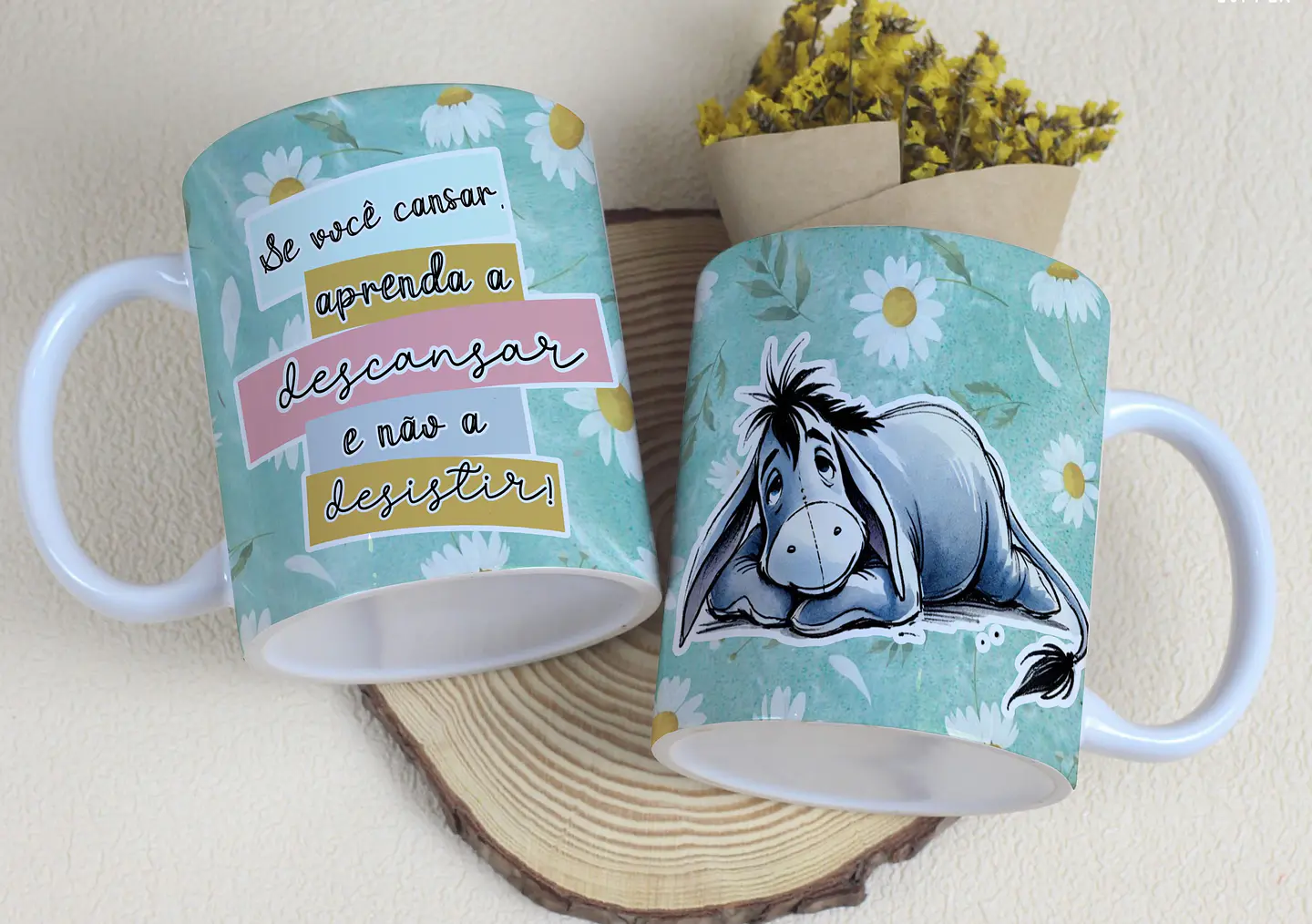 6 Artes para Caneca Ursinho Pooh Arquivo Editável 7